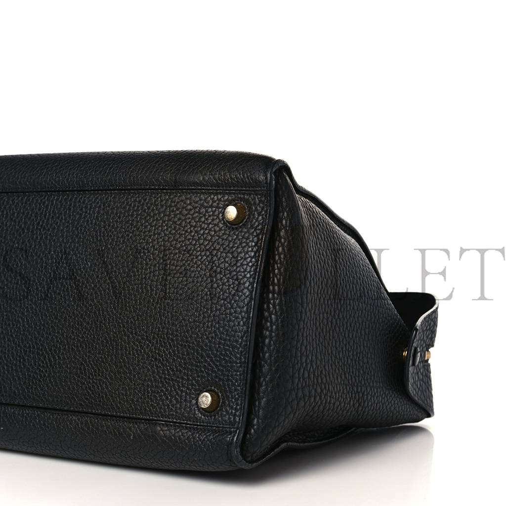 CELINE BULLHIDE CALFSKIN SMALL RING BAG BLACK (34*25*20cm) CELINE BULLHIDE CALFSKIN SMALL RING BAG BLACK (34*25*20cm)
