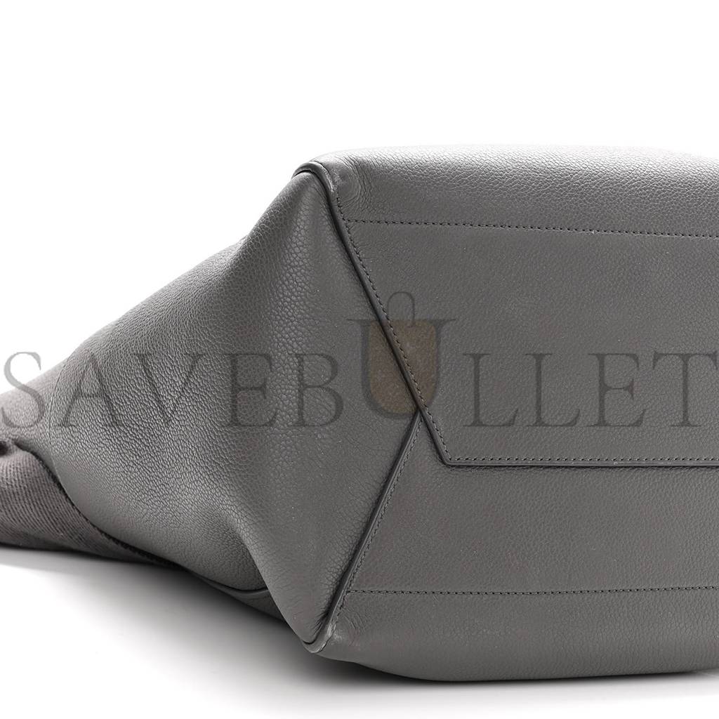 CELINE SOFT GRAINED CALFSKIN SANGLE BUCKET BAG KOHL (32*23*17cm) CELINE SOFT GRAINED CALFSKIN SANGLE BUCKET BAG KOHL (32*23*17cm)