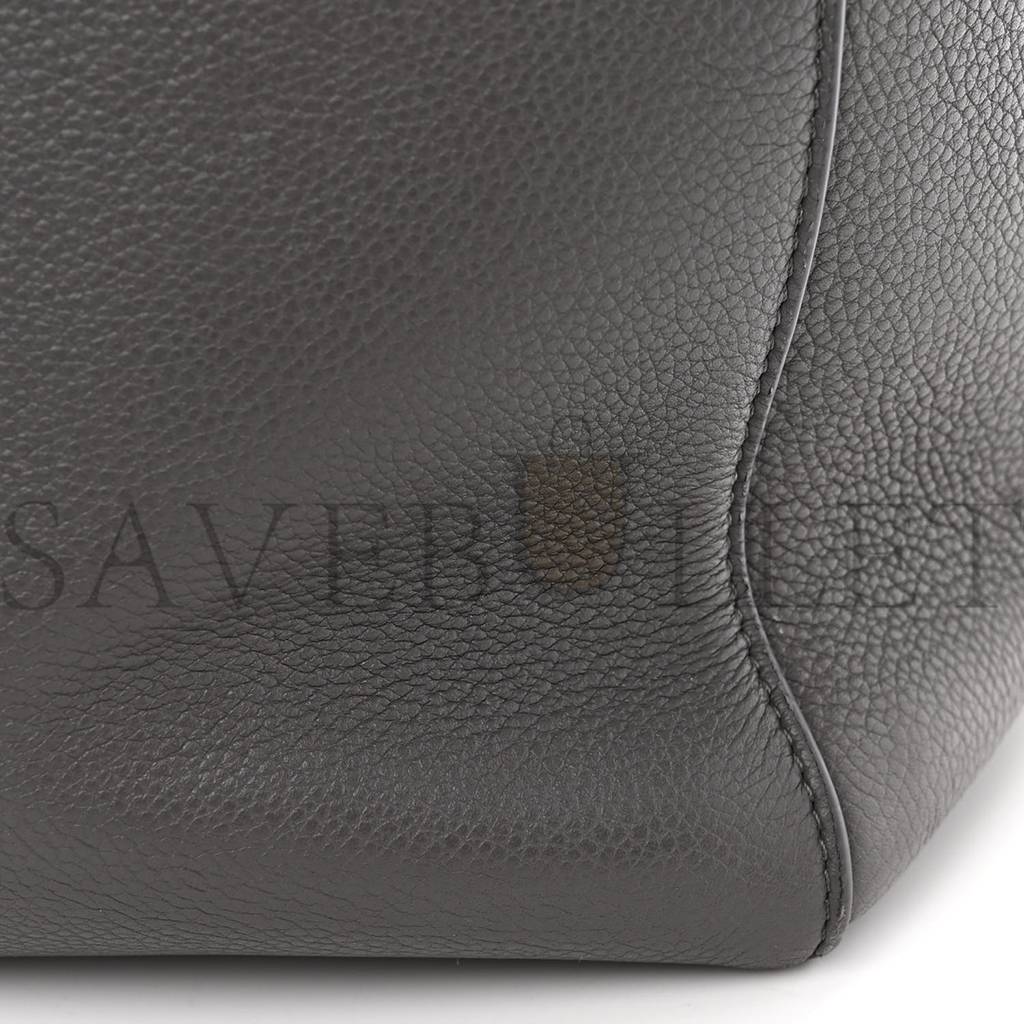 CELINE SOFT GRAINED CALFSKIN SANGLE BUCKET BAG KOHL (32*23*17cm) CELINE SOFT GRAINED CALFSKIN SANGLE BUCKET BAG KOHL (32*23*17cm)