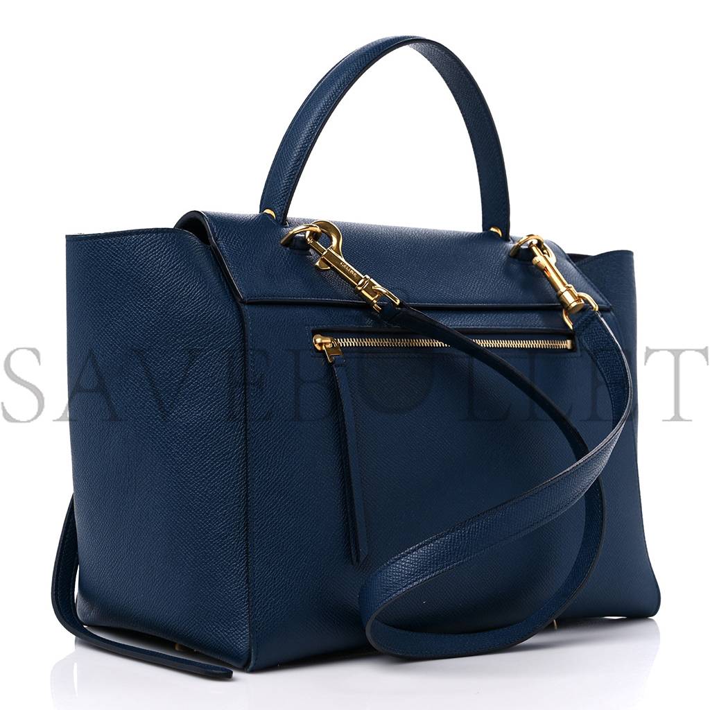 CELINE GRAINED CALFSKIN MINI BELT BAG DEEPSEA (28*23*17cm) CELINE GRAINED CALFSKIN MINI BELT BAG DEEPSEA (28*23*17cm)