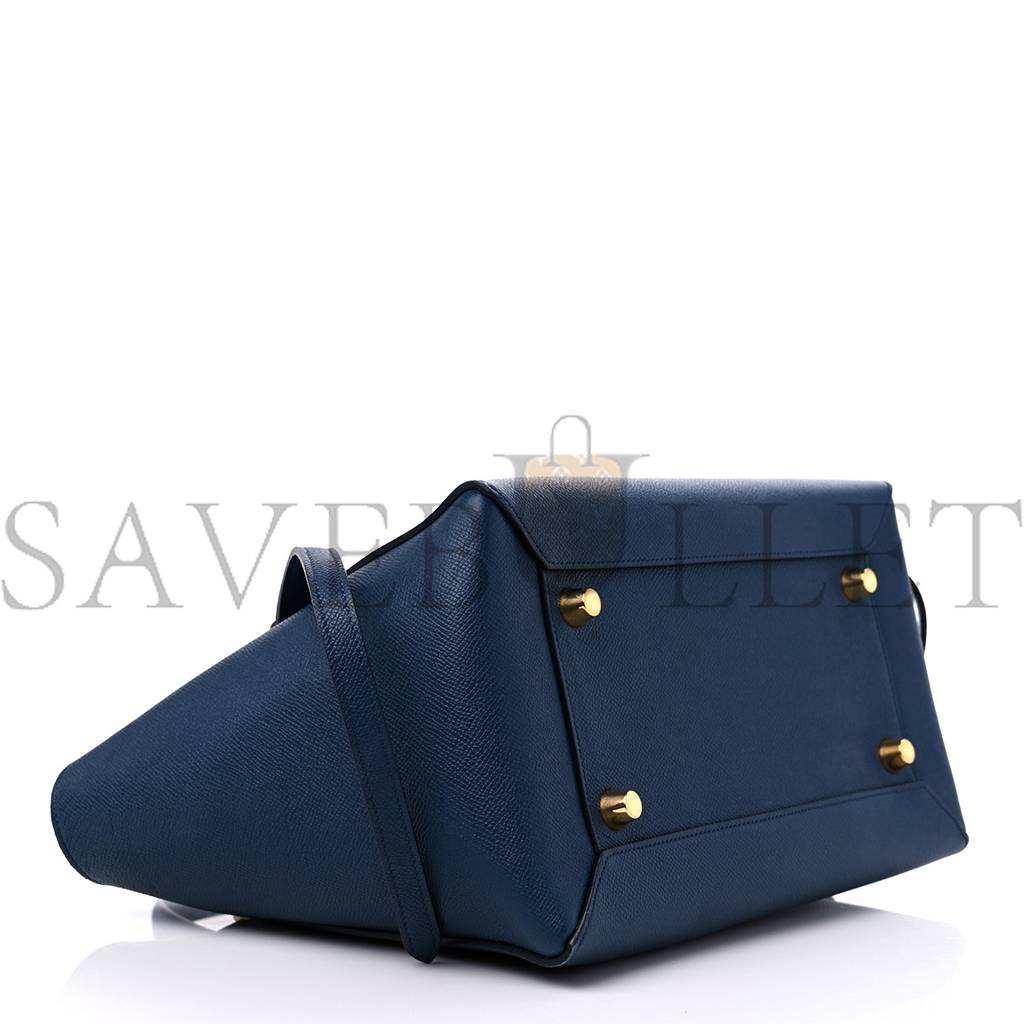 CELINE GRAINED CALFSKIN MINI BELT BAG DEEPSEA (28*23*17cm) CELINE GRAINED CALFSKIN MINI BELT BAG DEEPSEA (28*23*17cm)