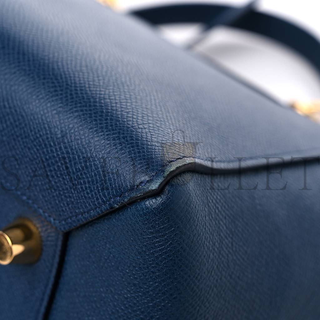 CELINE GRAINED CALFSKIN MINI BELT BAG DEEPSEA (28*23*17cm) CELINE GRAINED CALFSKIN MINI BELT BAG DEEPSEA (28*23*17cm)