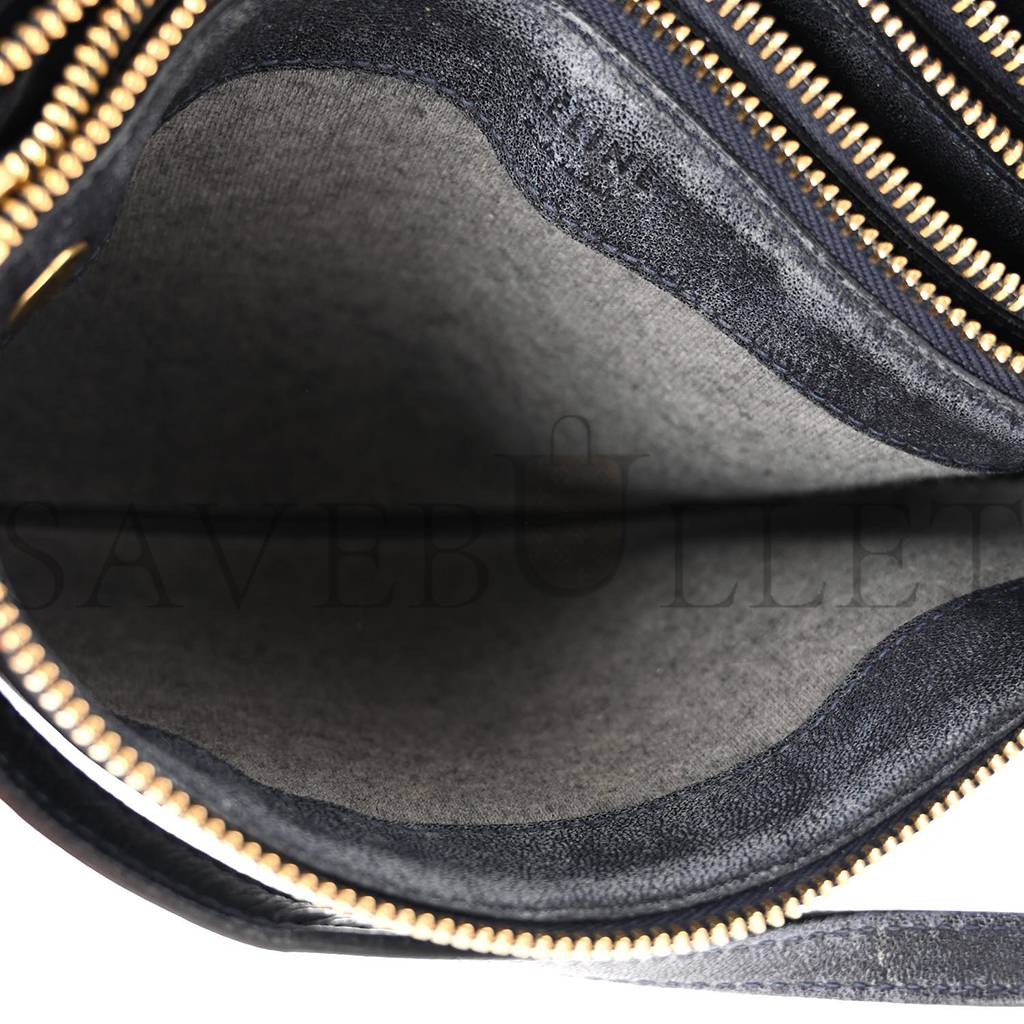 CELINE LAMBSKIN SMALL TRIO CROSSBODY BAG BLACK (22*15*3cm) CELINE LAMBSKIN SMALL TRIO CROSSBODY BAG BLACK (22*15*3cm)