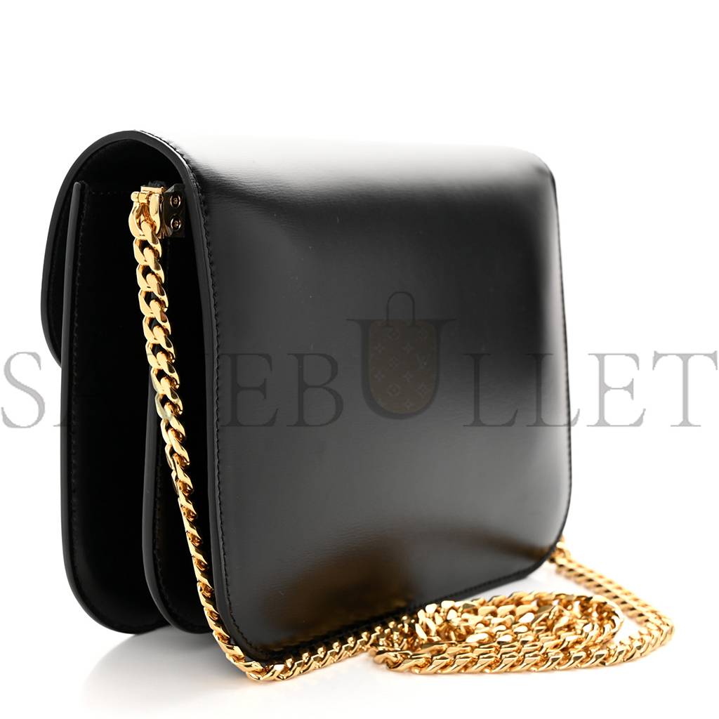 CELINE SHINY CALFSKIN COLLEGE TRIOMPHE BLACK (20*16*6cm) CELINE SHINY CALFSKIN COLLEGE TRIOMPHE BLACK (20*16*6cm)