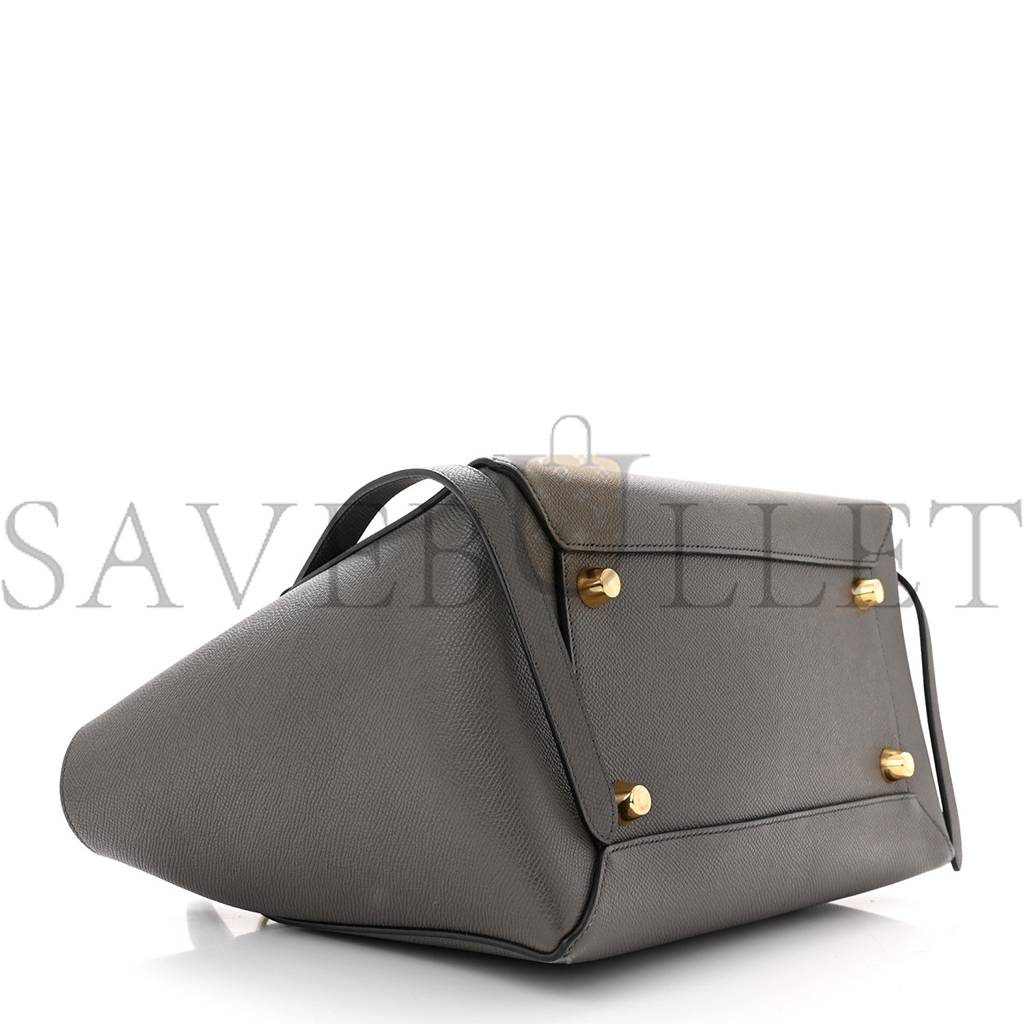 CELINE GRAINED CALFSKIN MINI BELT BAG GREY (28*22*18cm) CELINE GRAINED CALFSKIN MINI BELT BAG GREY (28*22*18cm)