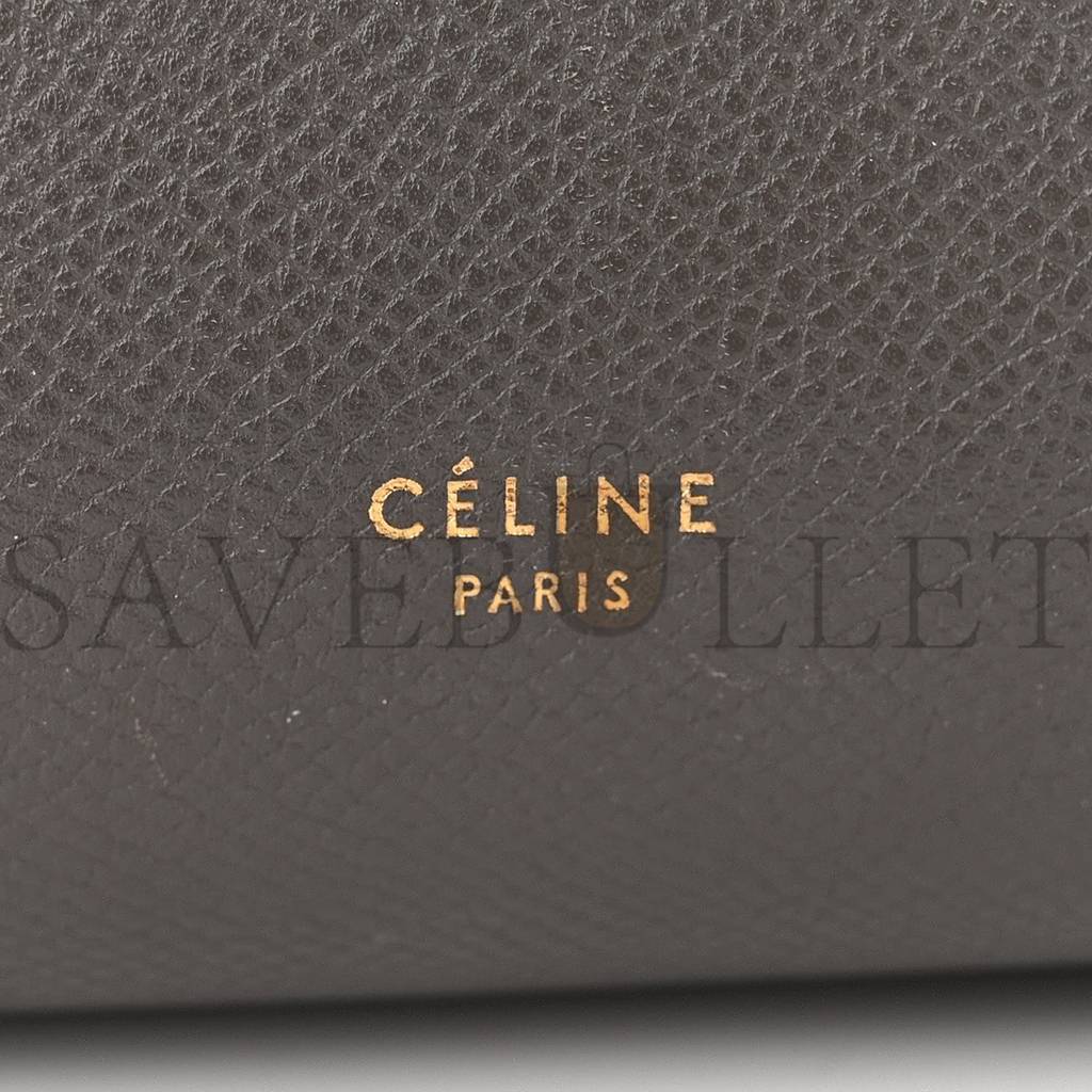 CELINE GRAINED CALFSKIN MINI BELT BAG GREY (28*22*18cm) CELINE GRAINED CALFSKIN MINI BELT BAG GREY (28*22*18cm)