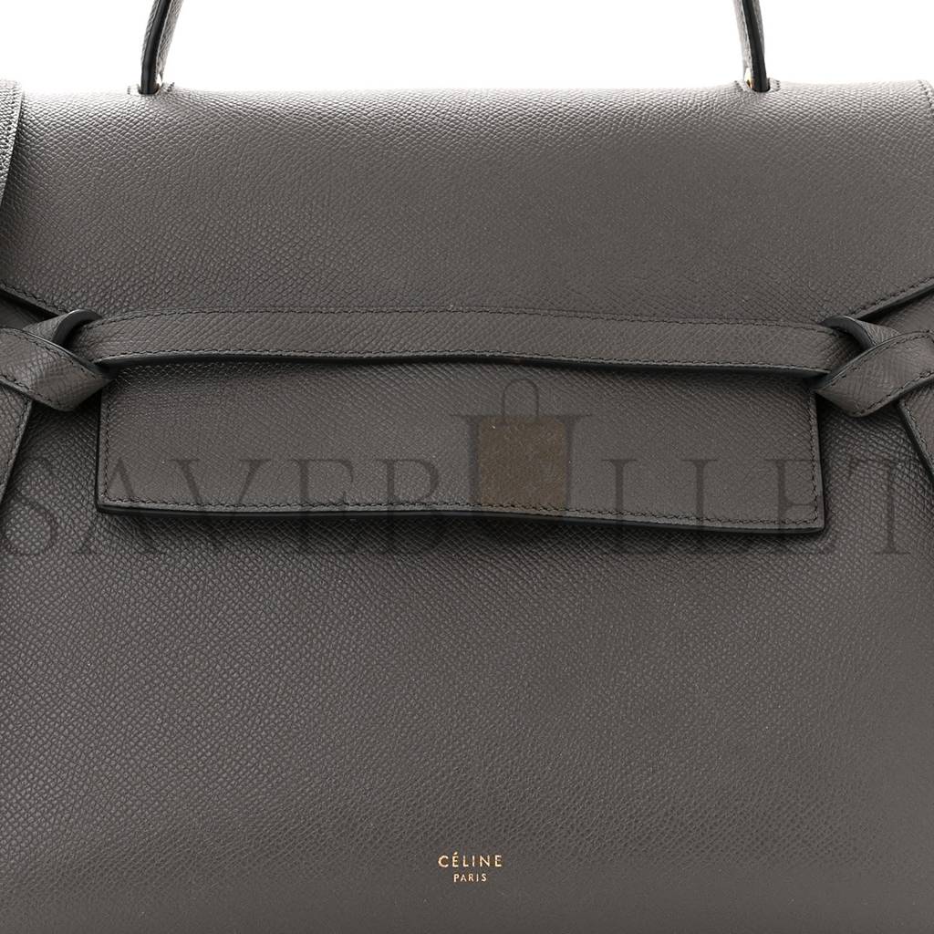 CELINE GRAINED CALFSKIN MINI BELT BAG GREY (28*22*18cm) CELINE GRAINED CALFSKIN MINI BELT BAG GREY (28*22*18cm)