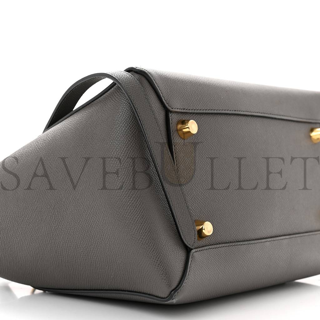 CELINE GRAINED CALFSKIN MINI BELT BAG GREY (28*22*18cm) CELINE GRAINED CALFSKIN MINI BELT BAG GREY (28*22*18cm)