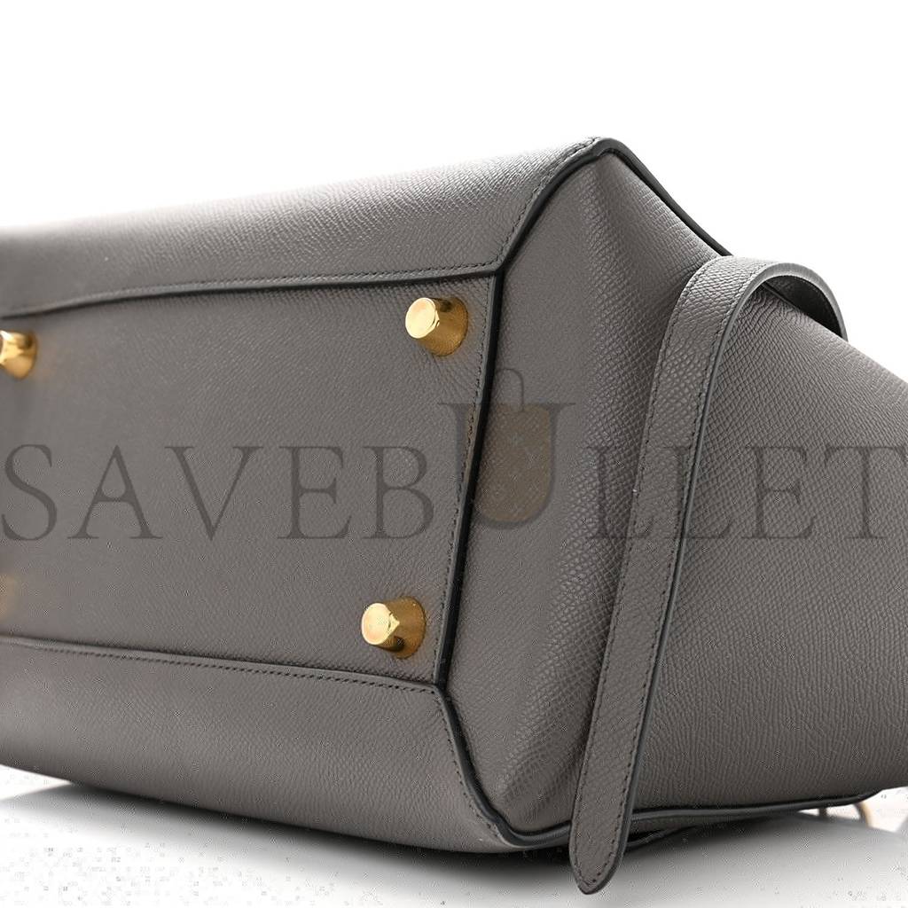 CELINE GRAINED CALFSKIN MINI BELT BAG GREY (28*22*18cm) CELINE GRAINED CALFSKIN MINI BELT BAG GREY (28*22*18cm)