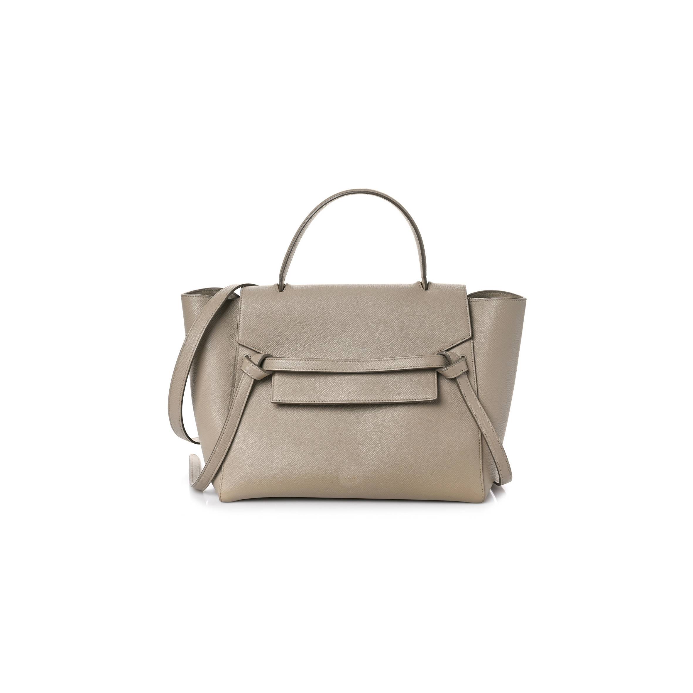 CELINE GRAINED CALFSKIN MICRO BELT BAG LIGHT TAUPE (24*19*14cm) CELINE GRAINED CALFSKIN MICRO BELT BAG LIGHT TAUPE (24*19*14cm)