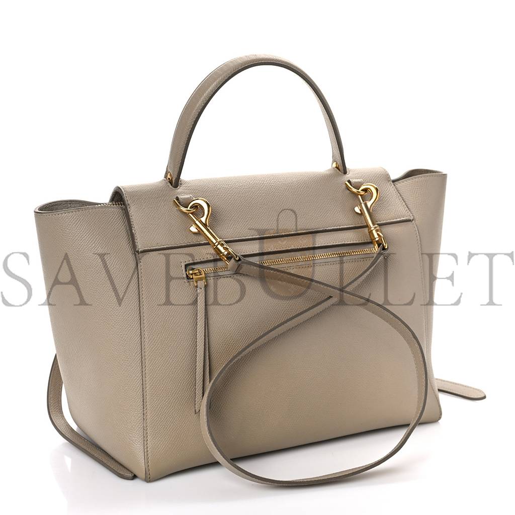 CELINE GRAINED CALFSKIN MICRO BELT BAG LIGHT TAUPE (24*19*14cm) CELINE GRAINED CALFSKIN MICRO BELT BAG LIGHT TAUPE (24*19*14cm)