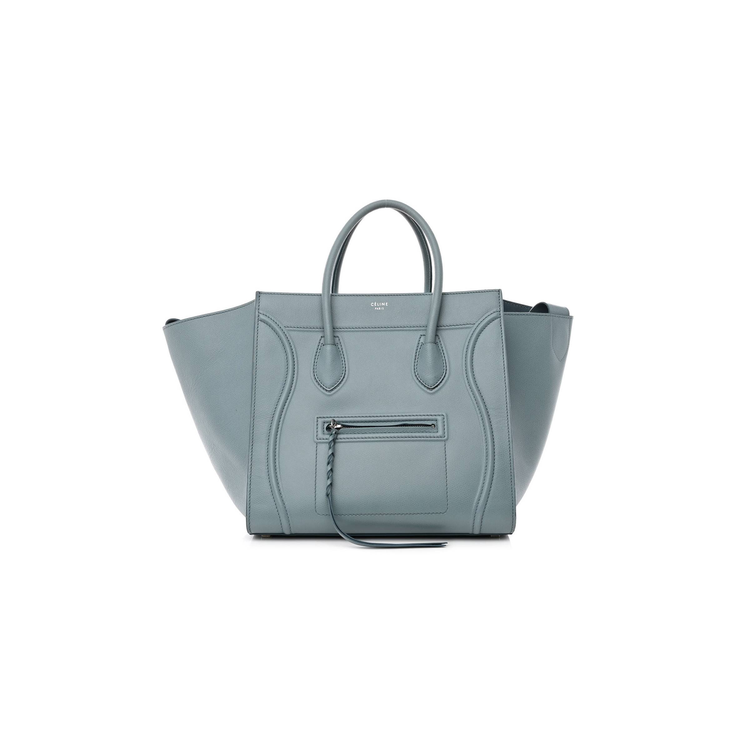 CELINE BABY GRAINED CALFSKIN MEDIUM PHANTOM LUGGAGE GLACIER (30*29*24cm) CELINE BABY GRAINED CALFSKIN MEDIUM PHANTOM LUGGAGE GLACIER (30*29*24cm)