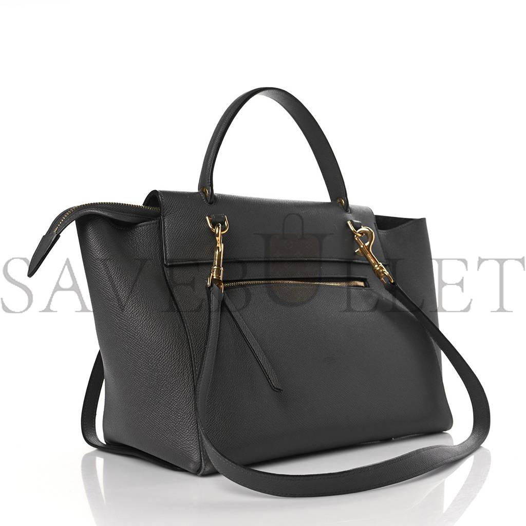 CELINE GRAINED CALFSKIN MINI BELT BAG GREY (28*22*17cm) CELINE GRAINED CALFSKIN MINI BELT BAG GREY (28*22*17cm)