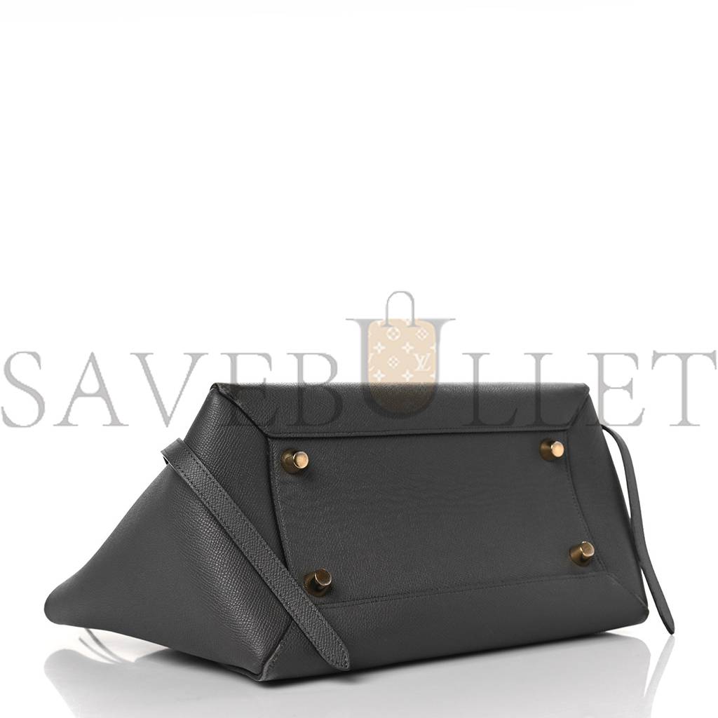 CELINE GRAINED CALFSKIN MINI BELT BAG GREY (28*22*17cm) CELINE GRAINED CALFSKIN MINI BELT BAG GREY (28*22*17cm)