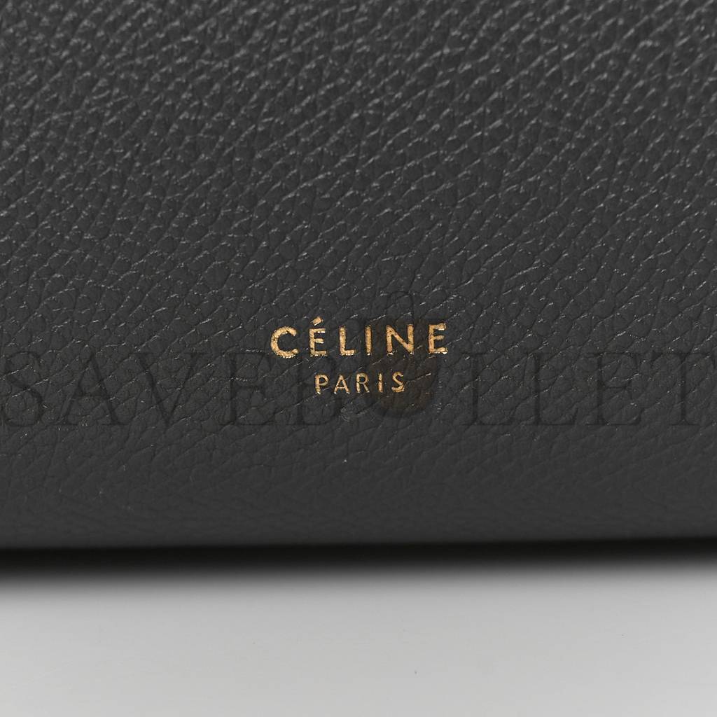 CELINE GRAINED CALFSKIN MINI BELT BAG GREY (28*22*17cm) CELINE GRAINED CALFSKIN MINI BELT BAG GREY (28*22*17cm)
