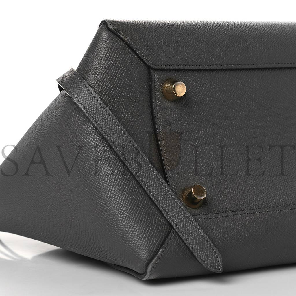 CELINE GRAINED CALFSKIN MINI BELT BAG GREY (28*22*17cm) CELINE GRAINED CALFSKIN MINI BELT BAG GREY (28*22*17cm)