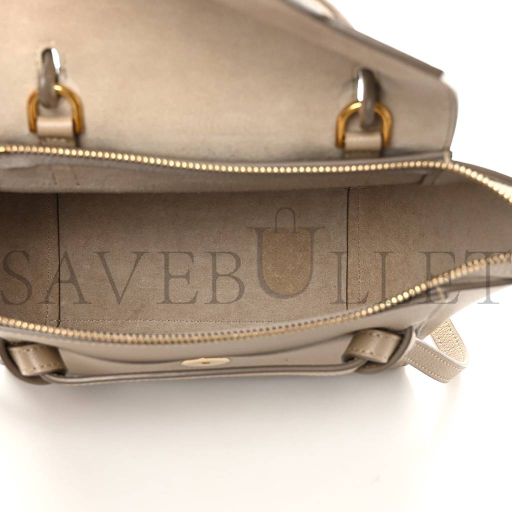 CELINE GRAINED CALFSKIN NANO BELT BAG LIGHT TAUPE (20*19*11cm) CELINE GRAINED CALFSKIN NANO BELT BAG LIGHT TAUPE (20*19*11cm)