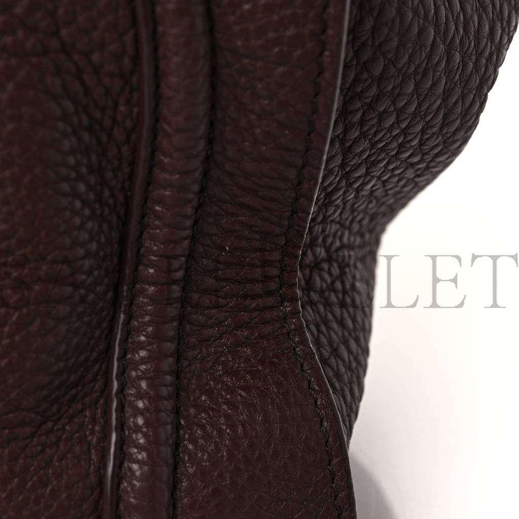 CELINE DRUMMED CALFSKIN MINI LUGGAGE DARK BROWN (30*29*18cm) CELINE DRUMMED CALFSKIN MINI LUGGAGE DARK BROWN (30*29*18cm)