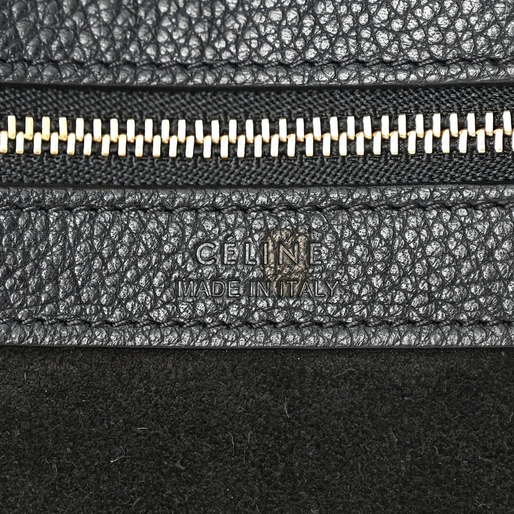CELINE SOFT GRAINED CALFSKIN SMALL BELT CABAS PHANTOM BLACK (29*27*17cm) CELINE SOFT GRAINED CALFSKIN SMALL BELT CABAS PHANTOM BLACK (29*27*17cm)