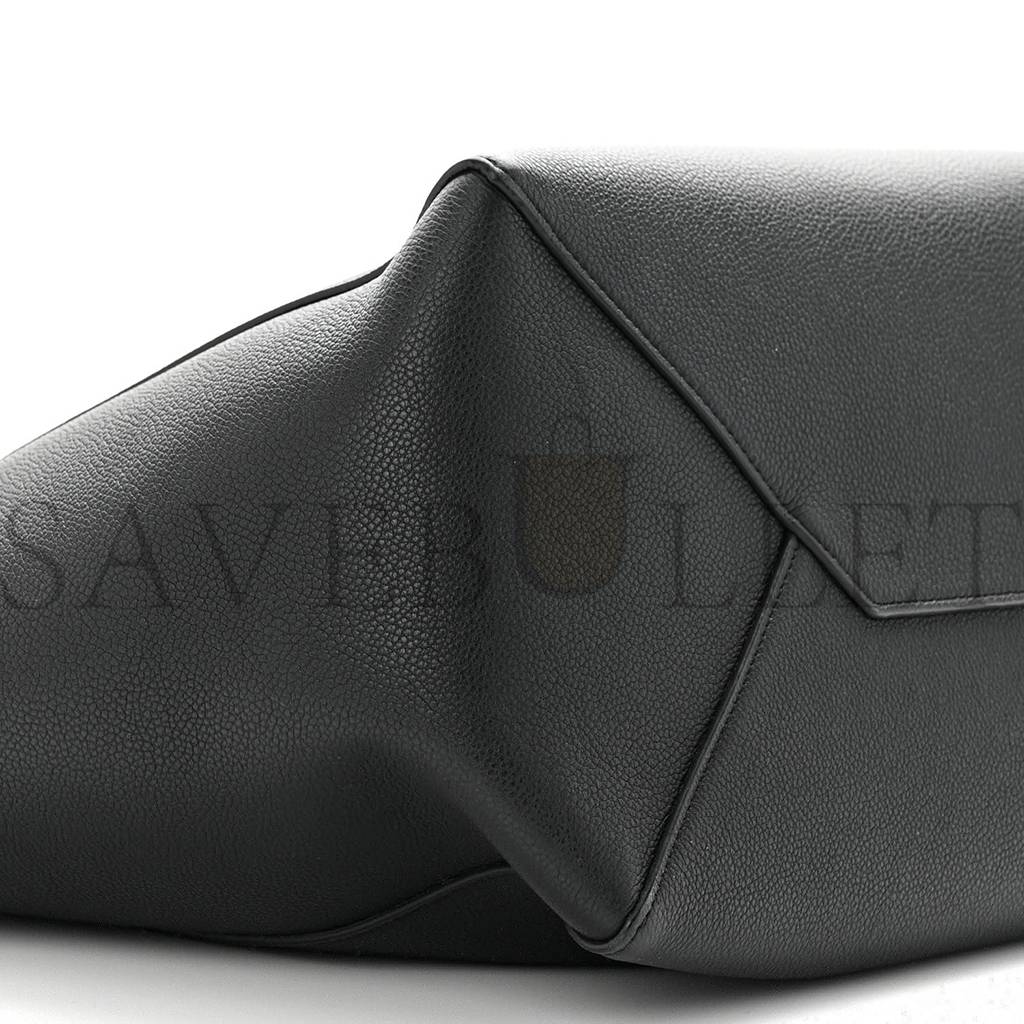 CELINE SOFT GRAINED CALFSKIN SMALL BELT CABAS PHANTOM BLACK (29*27*17cm) CELINE SOFT GRAINED CALFSKIN SMALL BELT CABAS PHANTOM BLACK (29*27*17cm)