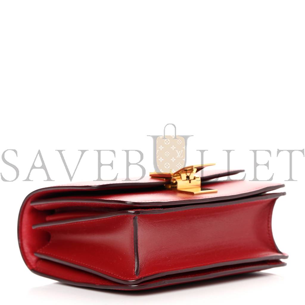 CELINE SMOOTH CALFSKIN SMALL CLASSIC BOX FLAP BAG RED (17*15*7cm) CELINE SMOOTH CALFSKIN SMALL CLASSIC BOX FLAP BAG RED (17*15*7cm)