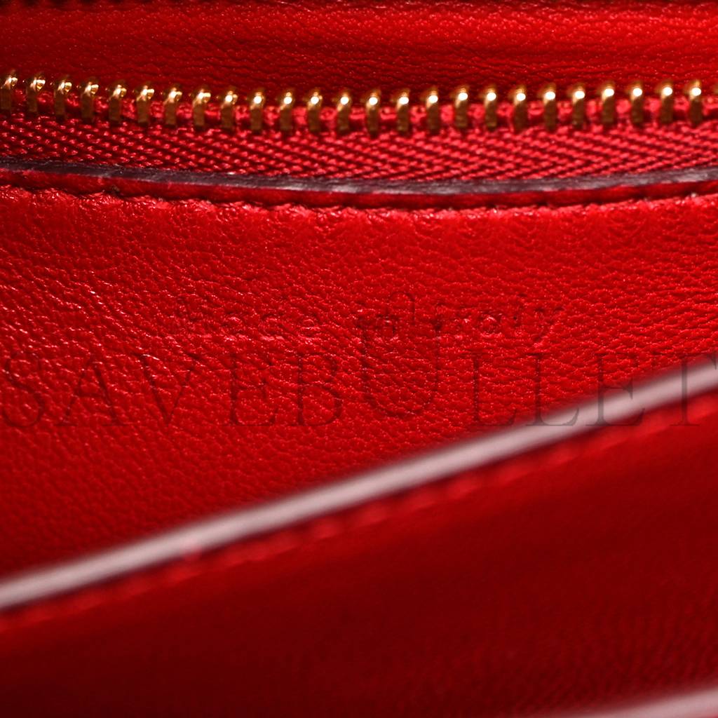 CELINE SMOOTH CALFSKIN SMALL CLASSIC BOX FLAP BAG RED (17*15*7cm) CELINE SMOOTH CALFSKIN SMALL CLASSIC BOX FLAP BAG RED (17*15*7cm)