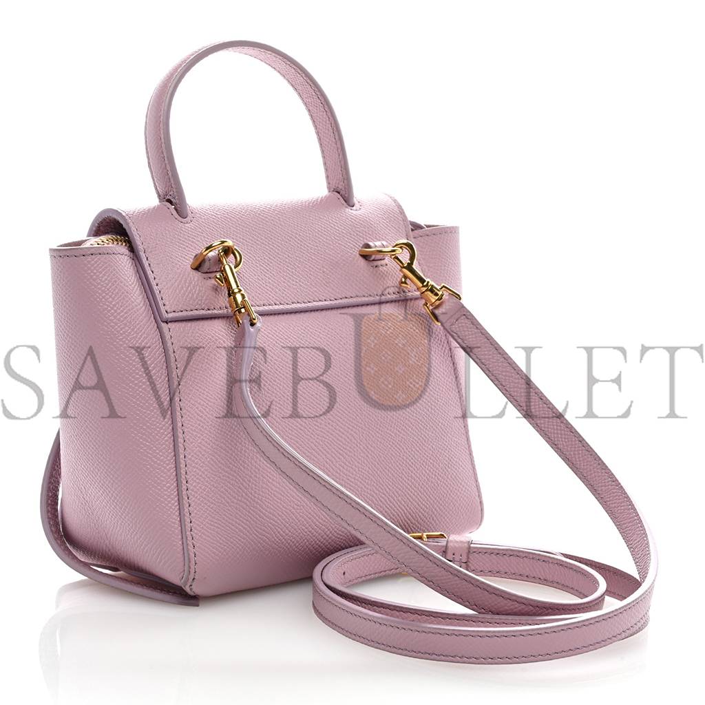 CELINE GRAINED CALFSKIN PICO BELT BAG ROSE QUARTZ (17*15*9cm) CELINE GRAINED CALFSKIN PICO BELT BAG ROSE QUARTZ (17*15*9cm)