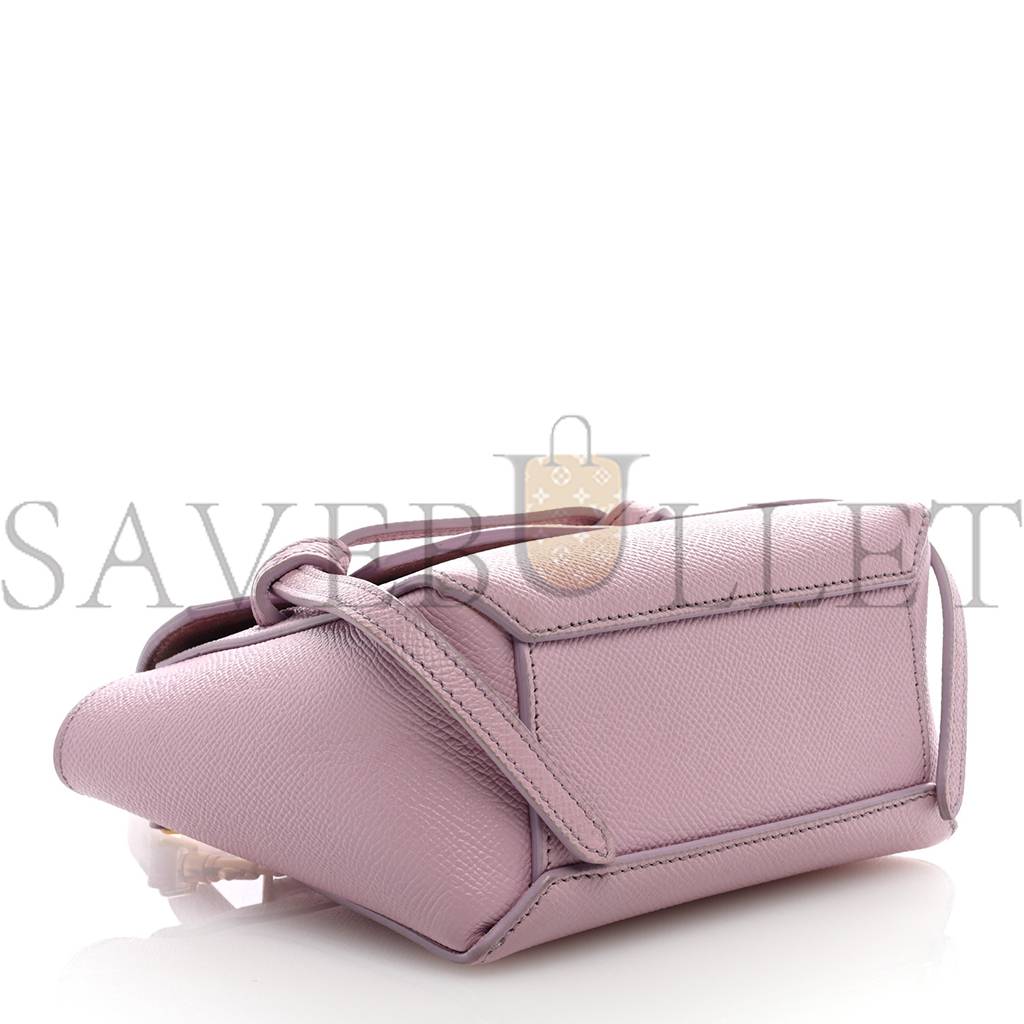 CELINE GRAINED CALFSKIN PICO BELT BAG ROSE QUARTZ (17*15*9cm) CELINE GRAINED CALFSKIN PICO BELT BAG ROSE QUARTZ (17*15*9cm)