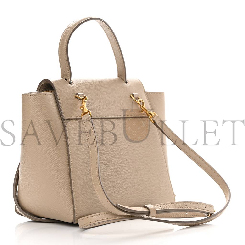 CELINE GRAINED CALFSKIN NANO BELT BAG LIGHT TAUPE (20*18*11cm) CELINE GRAINED CALFSKIN NANO BELT BAG LIGHT TAUPE (20*18*11cm)