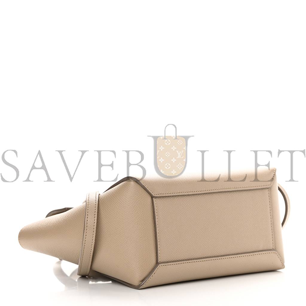 CELINE GRAINED CALFSKIN NANO BELT BAG LIGHT TAUPE (20*18*11cm) CELINE GRAINED CALFSKIN NANO BELT BAG LIGHT TAUPE (20*18*11cm)