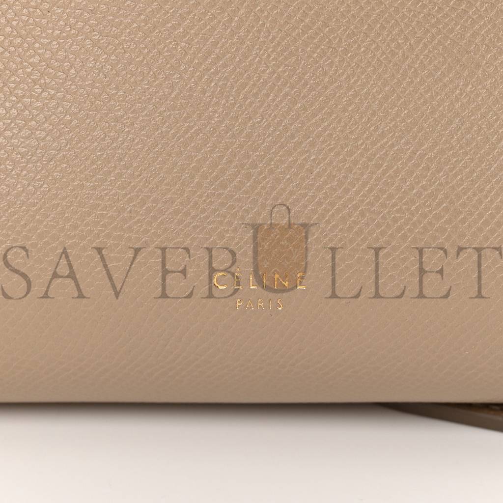 CELINE GRAINED CALFSKIN NANO BELT BAG LIGHT TAUPE (20*18*11cm) CELINE GRAINED CALFSKIN NANO BELT BAG LIGHT TAUPE (20*18*11cm)