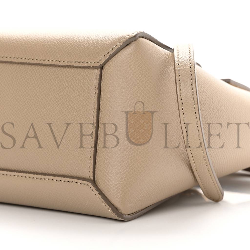 CELINE GRAINED CALFSKIN NANO BELT BAG LIGHT TAUPE (20*18*11cm) CELINE GRAINED CALFSKIN NANO BELT BAG LIGHT TAUPE (20*18*11cm)