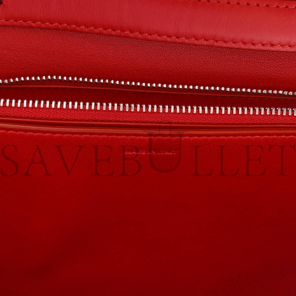 CELINE BOX CALFSKIN MEDIUM CLASSIC BOX FLAP BAG RED (23*18*6cm) CELINE BOX CALFSKIN MEDIUM CLASSIC BOX FLAP BAG RED (23*18*6cm)