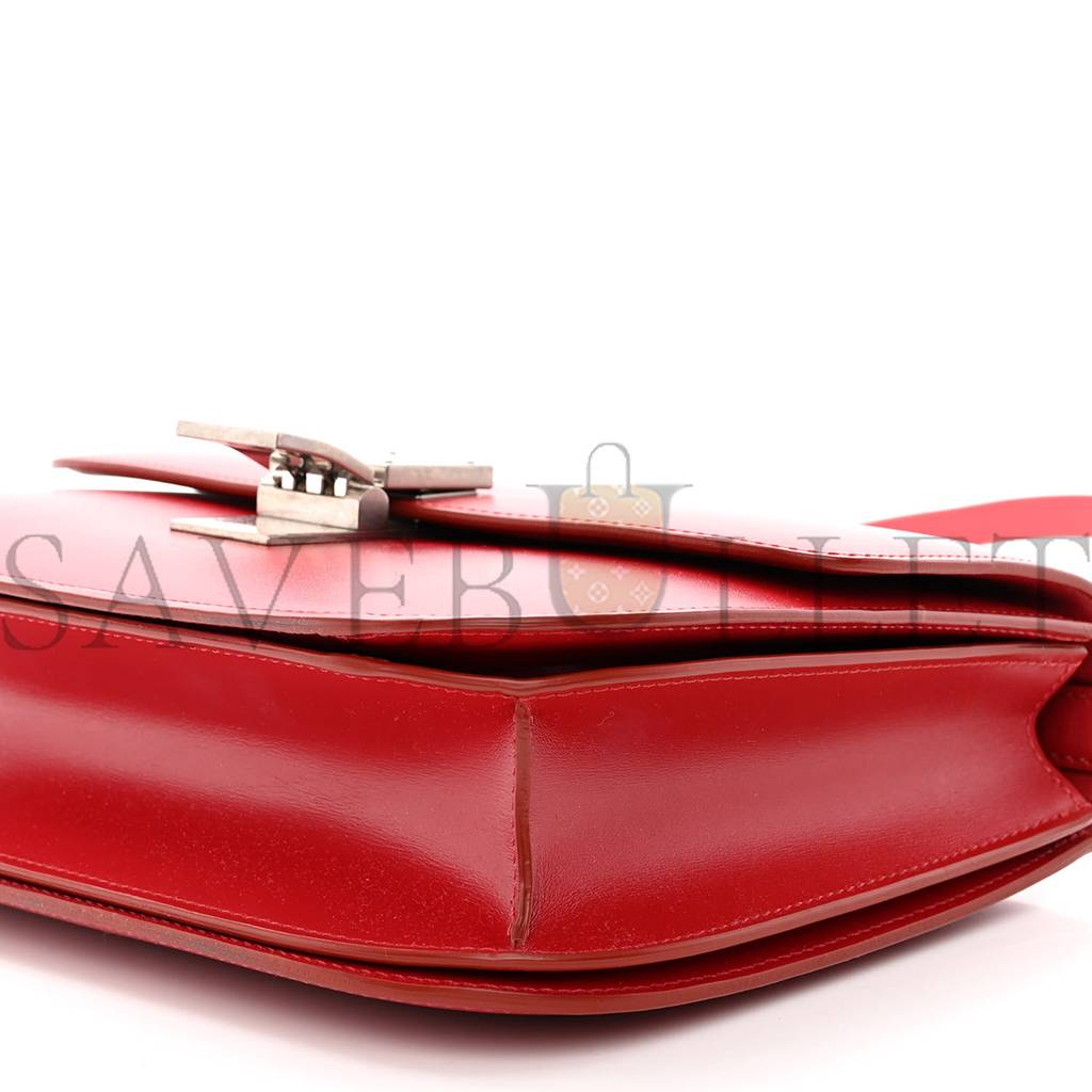 CELINE BOX CALFSKIN MEDIUM CLASSIC BOX FLAP BAG RED (23*18*6cm) CELINE BOX CALFSKIN MEDIUM CLASSIC BOX FLAP BAG RED (23*18*6cm)