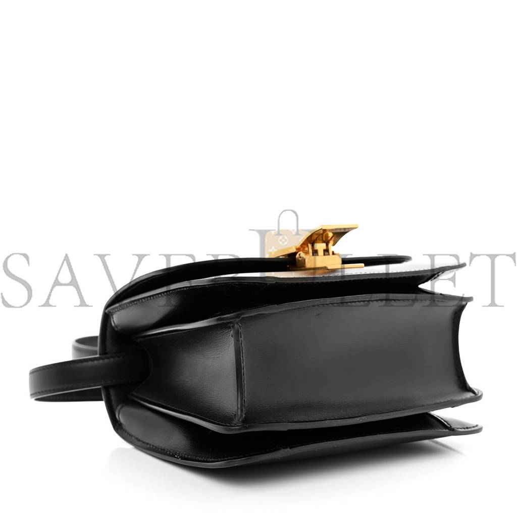 CELINE BOX CALFSKIN SMALL CLASSIC BOX FLAP BAG BLACK (17*13*8cm) CELINE BOX CALFSKIN SMALL CLASSIC BOX FLAP BAG BLACK (17*13*8cm)