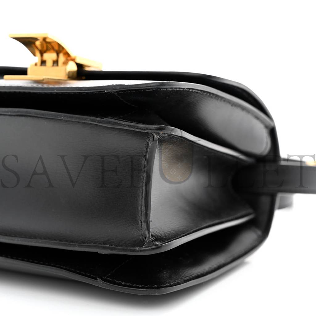 CELINE BOX CALFSKIN SMALL CLASSIC BOX FLAP BAG BLACK (17*13*8cm) CELINE BOX CALFSKIN SMALL CLASSIC BOX FLAP BAG BLACK (17*13*8cm)