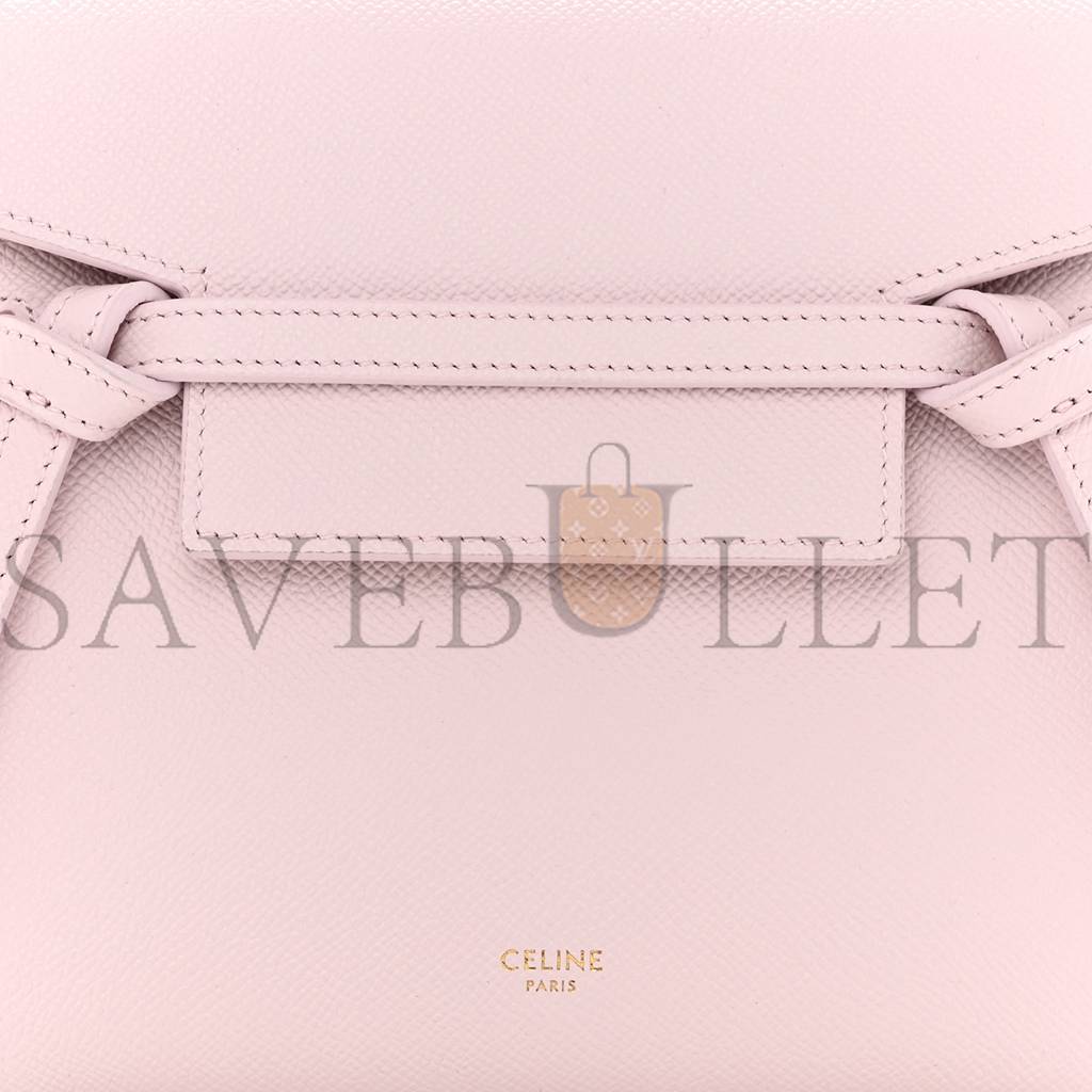 CELINE GRAINED CALFSKIN NANO BELT BAG PEONY (20*17*11cm) CELINE GRAINED CALFSKIN NANO BELT BAG PEONY (20*17*11cm)
