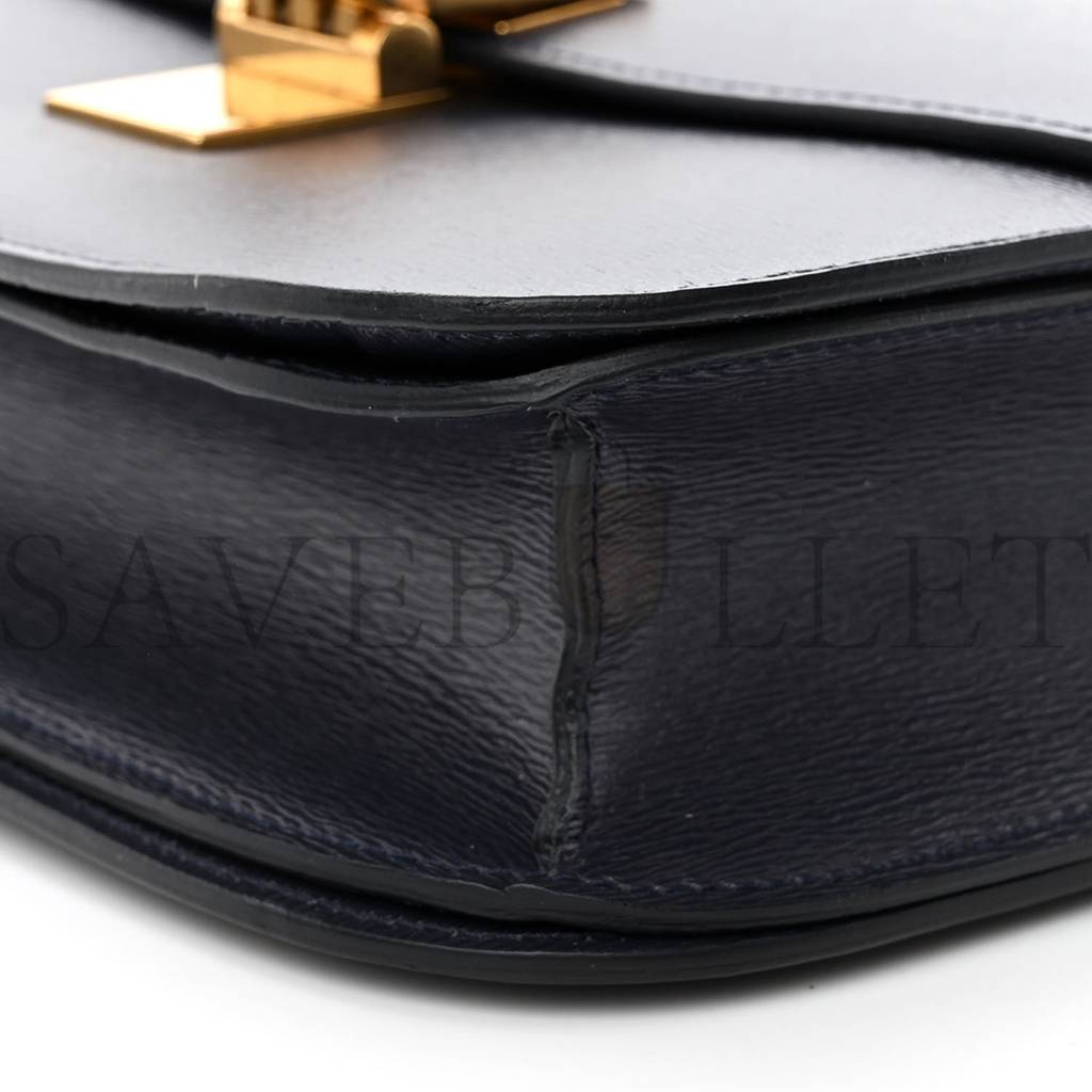 CELINE LIEGE CALFSKIN MEDIUM CLASSIC BOX FLAP BAG DARK BLUE (23*18*6cm) CELINE LIEGE CALFSKIN MEDIUM CLASSIC BOX FLAP BAG DARK BLUE (23*18*6cm)
