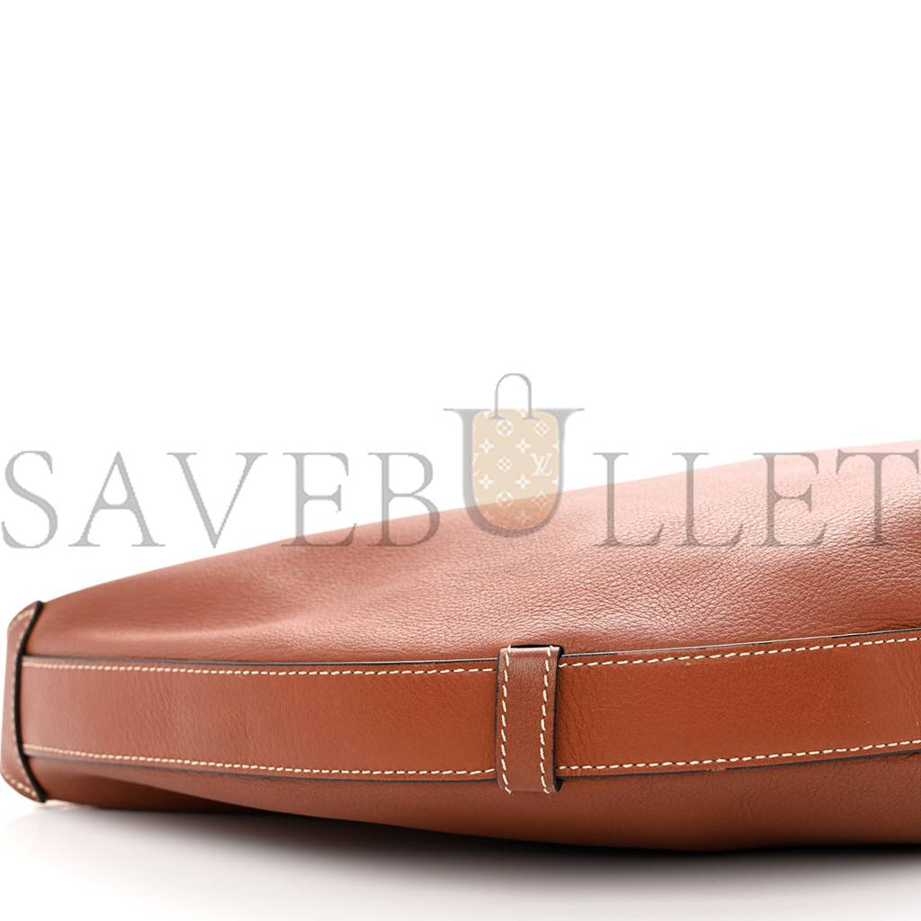 CELINE SUPPLE CALFSKIN MEDIUM STRAP LEANDRE SHOULDER BAG BROWN (44*27*3cm) CELINE SUPPLE CALFSKIN MEDIUM STRAP LEANDRE SHOULDER BAG BROWN (44*27*3cm)