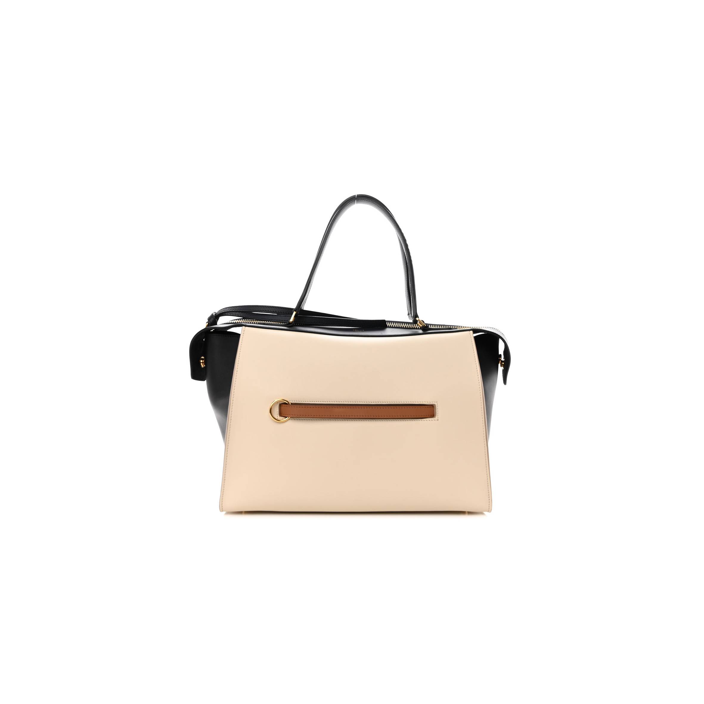 CELINE SMOOTH CALFSKIN SMALL RING BAG CHALK (30*25*17cm) CELINE SMOOTH CALFSKIN SMALL RING BAG CHALK (30*25*17cm)