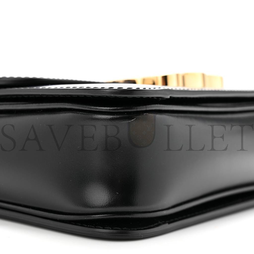 CELINE SHINY CALFSKIN TEEN TRIOMPHE BLACK (19*14*6cm) CELINE SHINY CALFSKIN TEEN TRIOMPHE BLACK (19*14*6cm)
