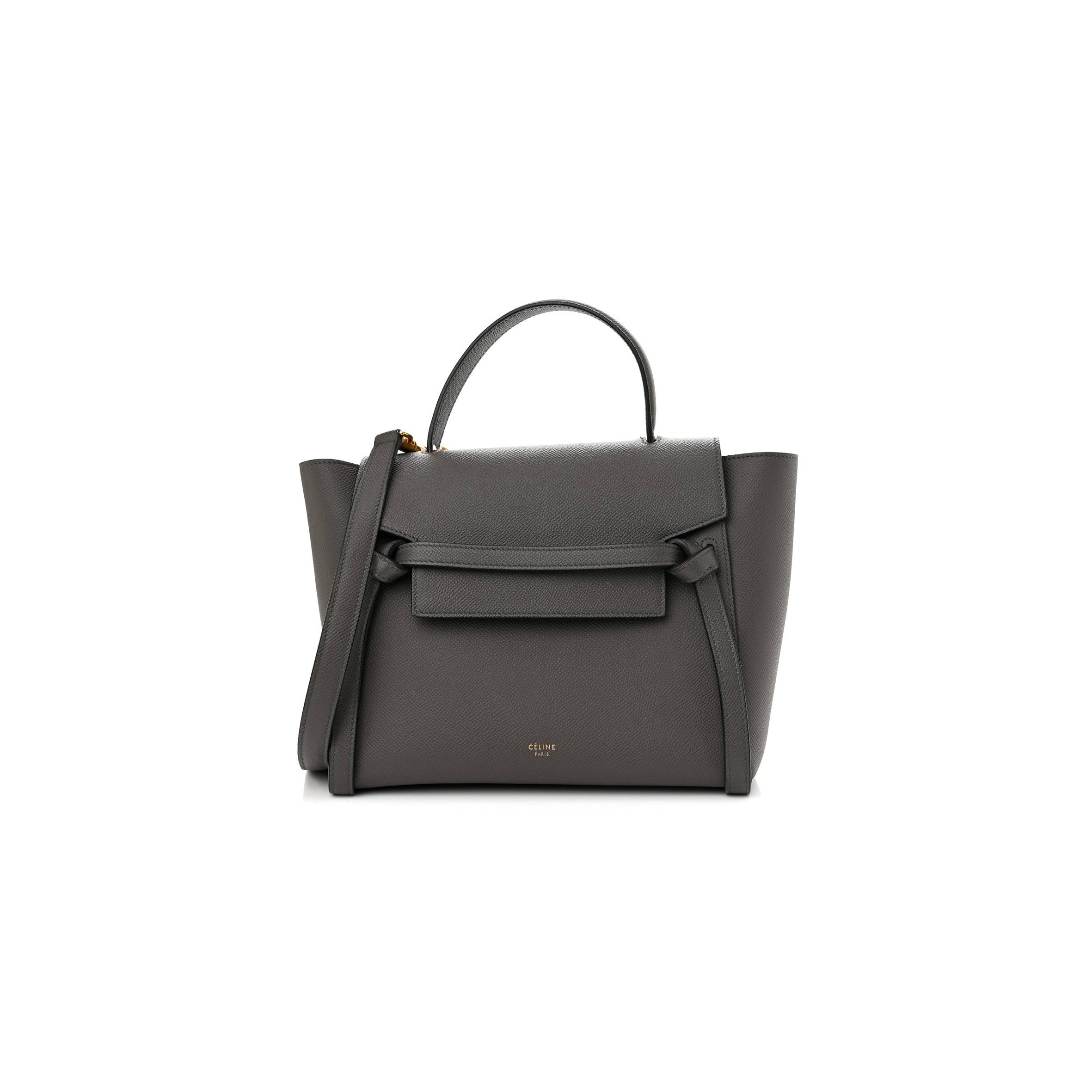 CELINE BABY GRAINED CALFSKIN MICRO BELT BAG GREY (24*21*14cm) CELINE BABY GRAINED CALFSKIN MICRO BELT BAG GREY (24*21*14cm)