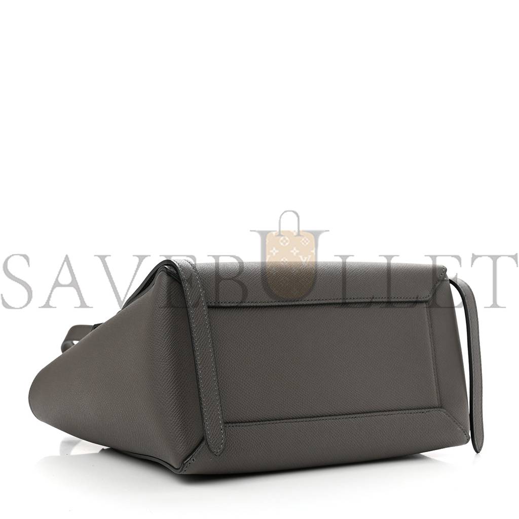 CELINE BABY GRAINED CALFSKIN MICRO BELT BAG GREY (24*21*14cm) CELINE BABY GRAINED CALFSKIN MICRO BELT BAG GREY (24*21*14cm)