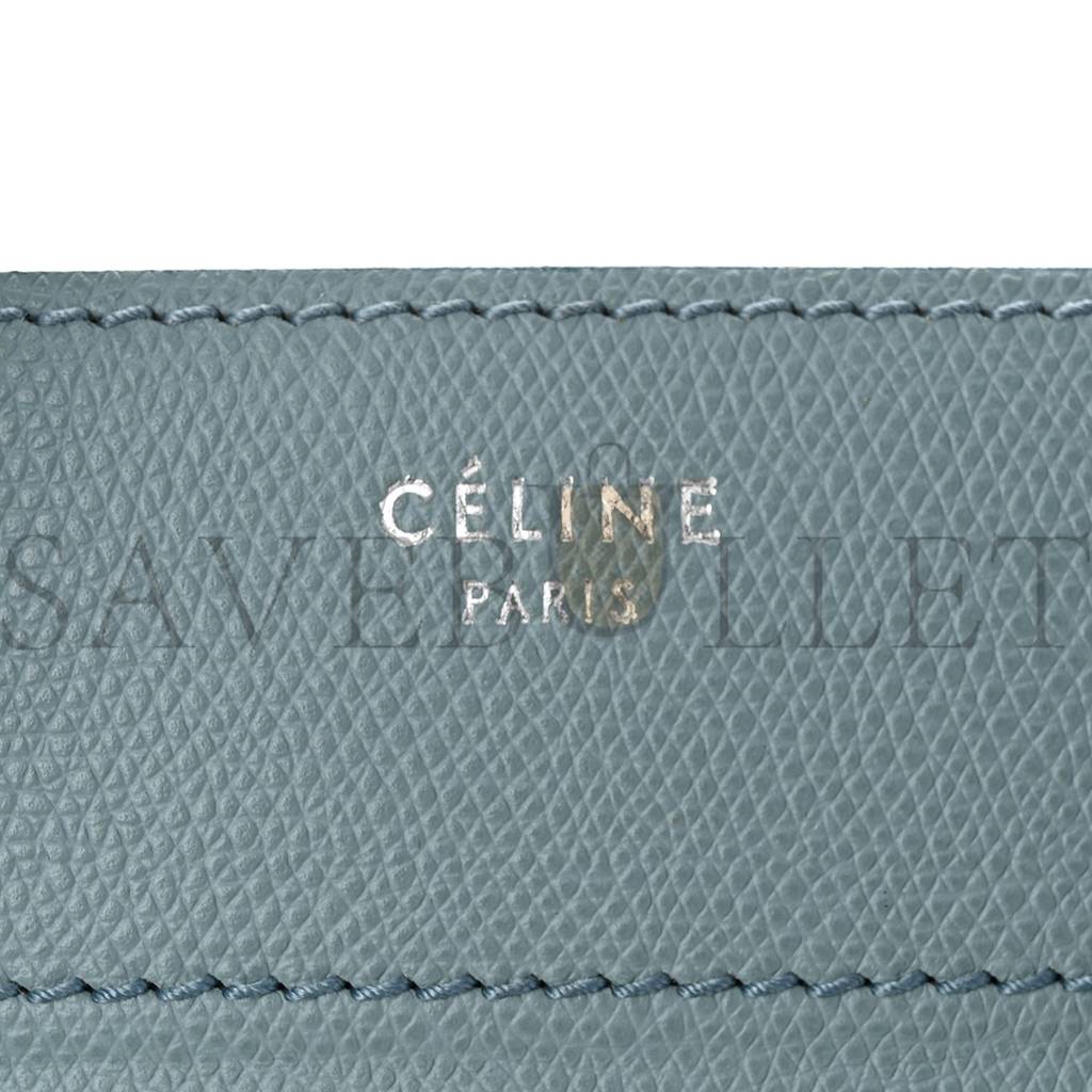 CELINE GRAINED CALFSKIN MEDIUM PHANTOM LUGGAGE SKY BLUE (30*29*25cm) CELINE GRAINED CALFSKIN MEDIUM PHANTOM LUGGAGE SKY BLUE (30*29*25cm)