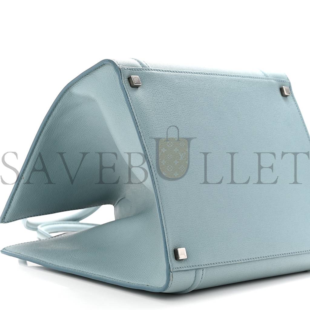 CELINE GRAINED CALFSKIN MEDIUM PHANTOM LUGGAGE SKY BLUE (30*29*25cm) CELINE GRAINED CALFSKIN MEDIUM PHANTOM LUGGAGE SKY BLUE (30*29*25cm)