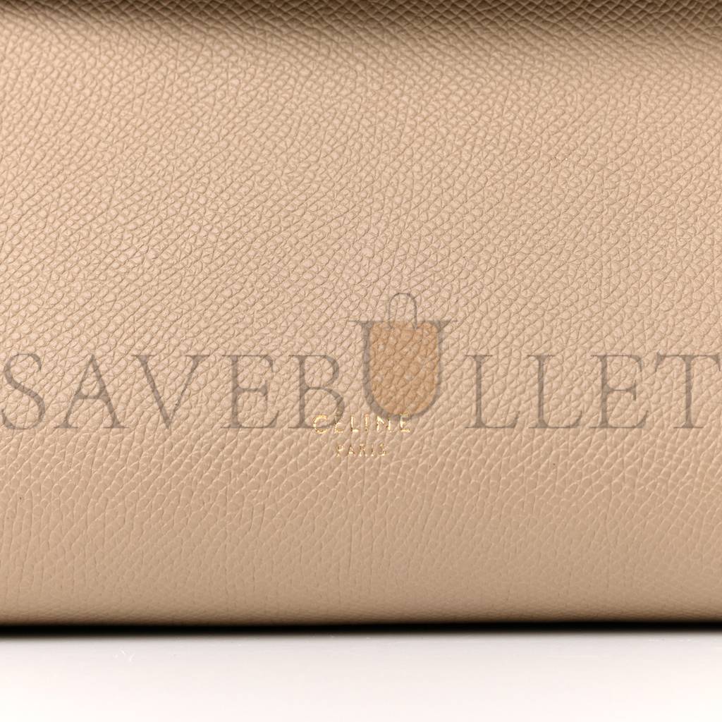 CELINE GRAINED CALFSKIN MICRO BELT BAG LIGHT TAUPE (23*22*13cm) CELINE GRAINED CALFSKIN MICRO BELT BAG LIGHT TAUPE (23*22*13cm)