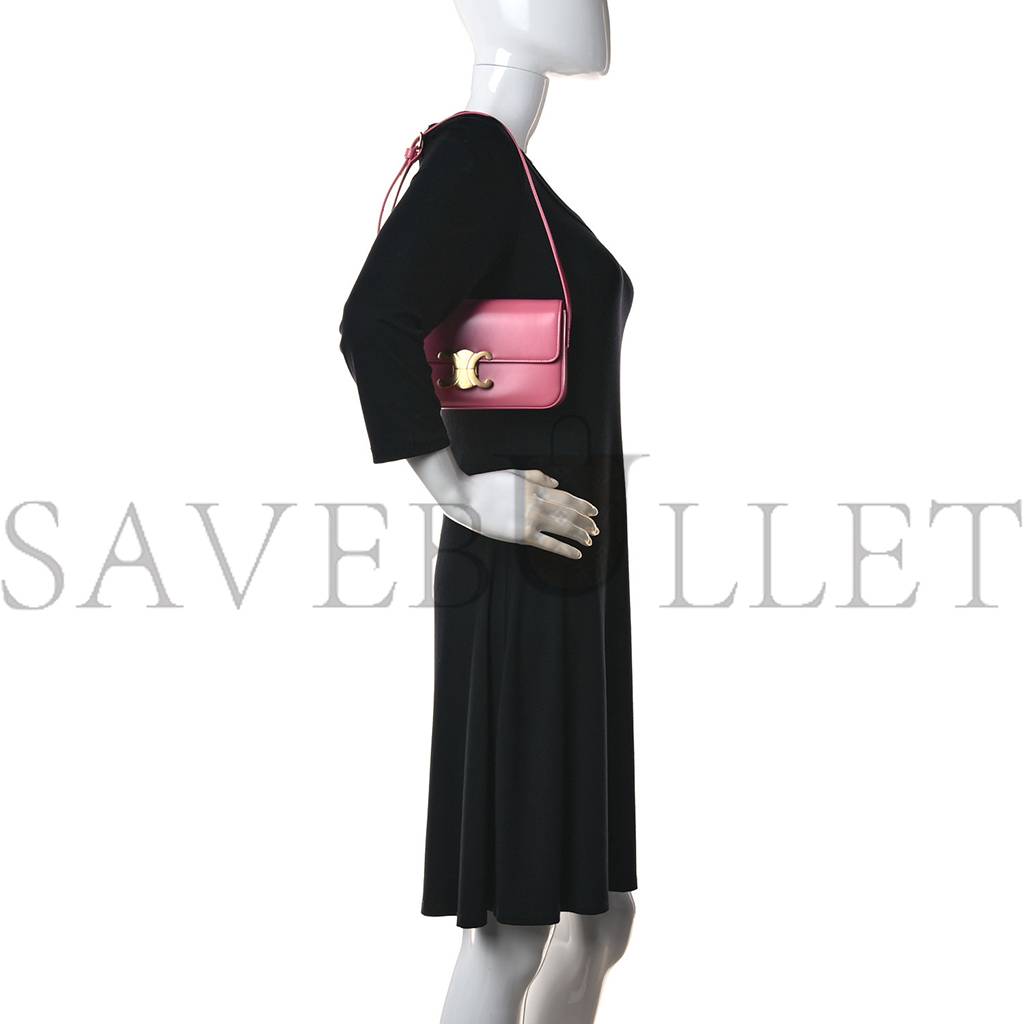 CELINE SHINY CALFSKIN TRIOMPHE FLAMINGO (20*11*4cm) CELINE SHINY CALFSKIN TRIOMPHE FLAMINGO (20*11*4cm)