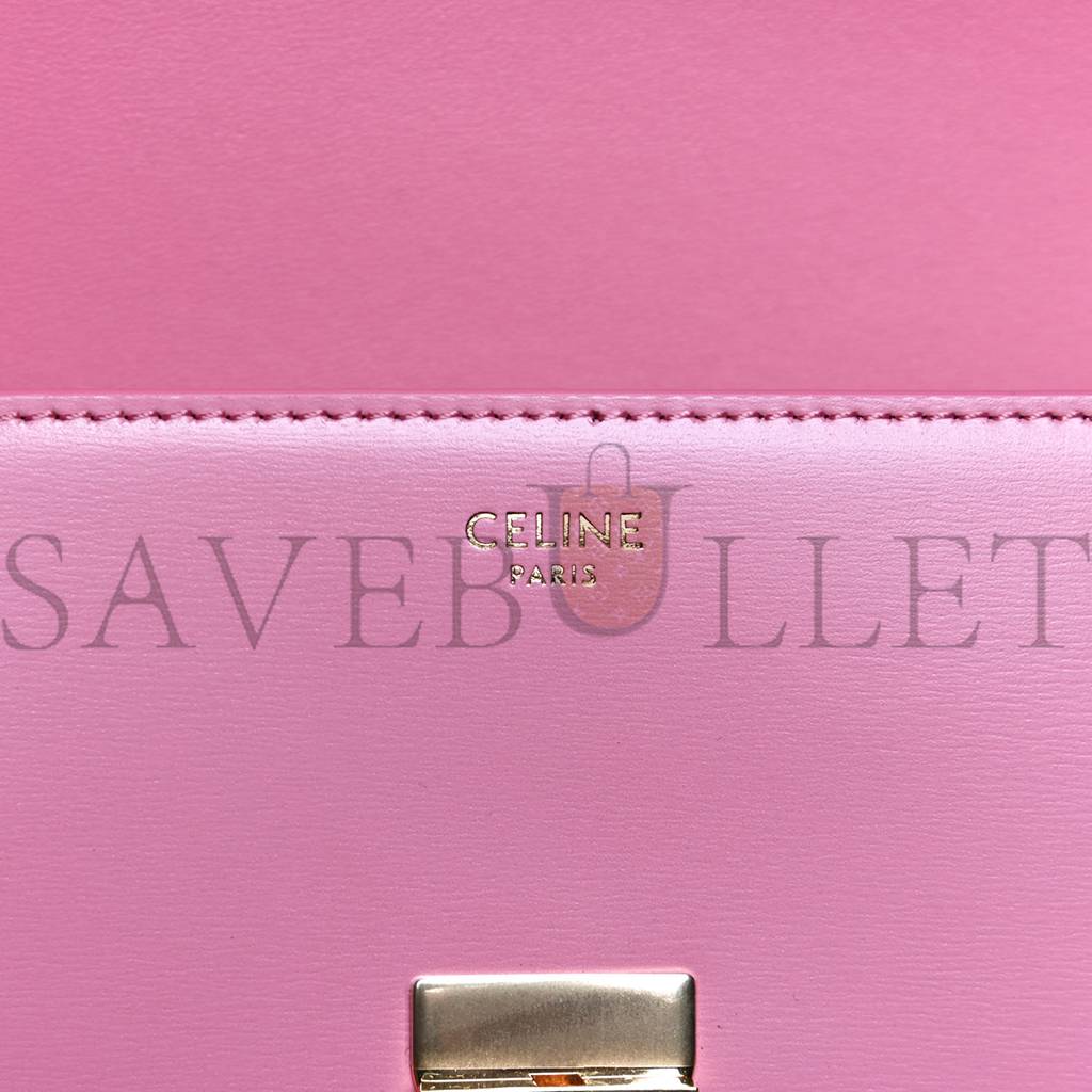 CELINE SHINY CALFSKIN TRIOMPHE FLAMINGO (20*11*4cm) CELINE SHINY CALFSKIN TRIOMPHE FLAMINGO (20*11*4cm)