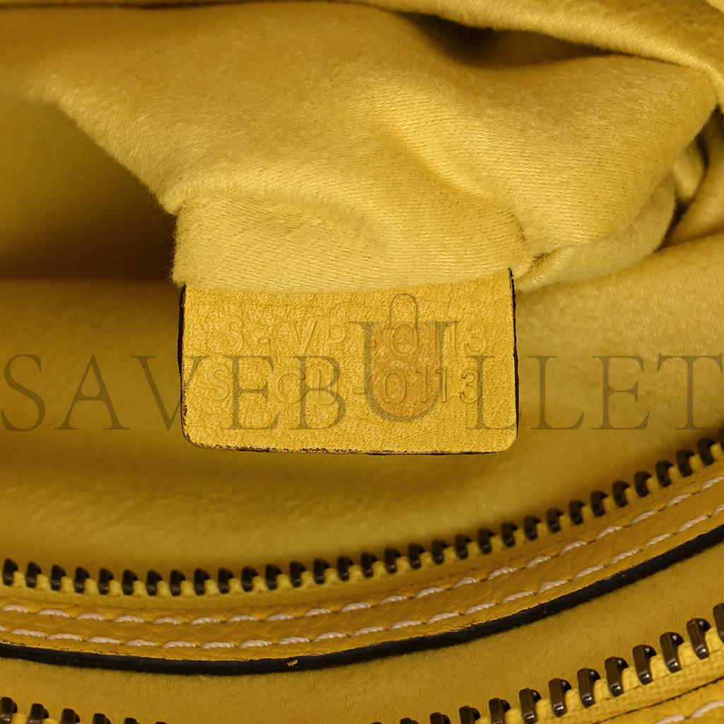 CELINE DRUMMED CALFSKIN MINI LUGGAGE CITRON (30*29*17cm) CELINE DRUMMED CALFSKIN MINI LUGGAGE CITRON (30*29*17cm)