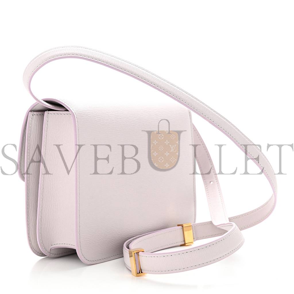 CELINE LIEGE CALFSKIN TEEN CLASSIC BOX FLAP BAG LAVENDER GREY (18*15*6cm) CELINE LIEGE CALFSKIN TEEN CLASSIC BOX FLAP BAG LAVENDER GREY (18*15*6cm)